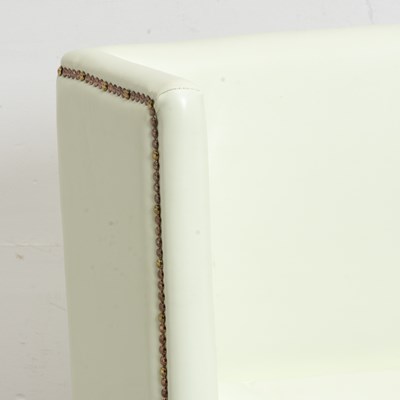Lot 22 - Eggshell Leather Upholstered Chair