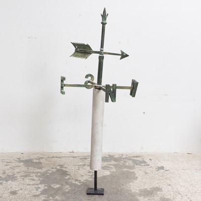 Lot 24 - Painted Metal and Wood Weathervane