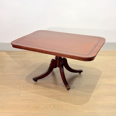 Lot 1043 - Regency Style Inlaid Mahogany Breakfast Table