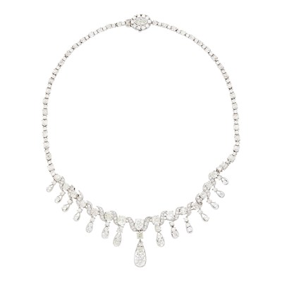 Lot 176 - Platinum and Diamond Necklace