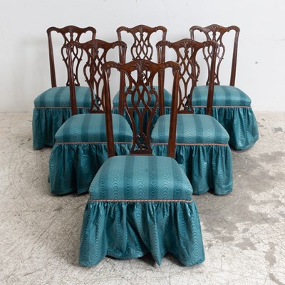 Lot 55 - Set of Six Georgian Style Dining Chairs