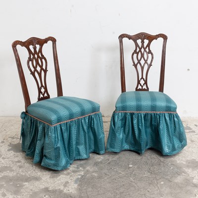 Lot 55 - Set of Six Georgian Style Dining Chairs