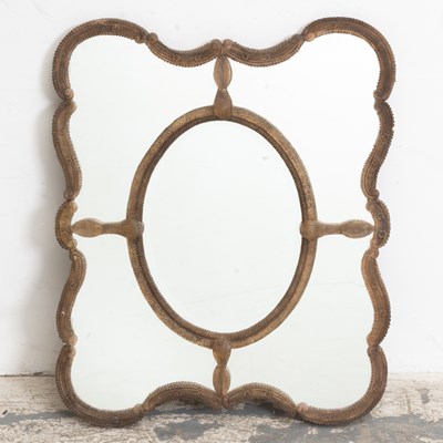 Lot 71 - French Style Painted Resin Framed Mirror