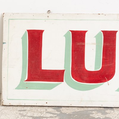 Lot 75 - Hand-Painted Wood Lunch Sign
