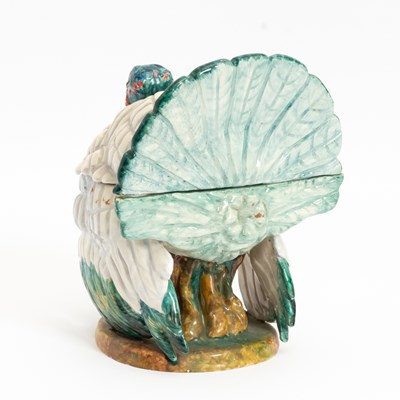 Lot 39 - Italian Glazed Ceramic Turkey Form Tureen