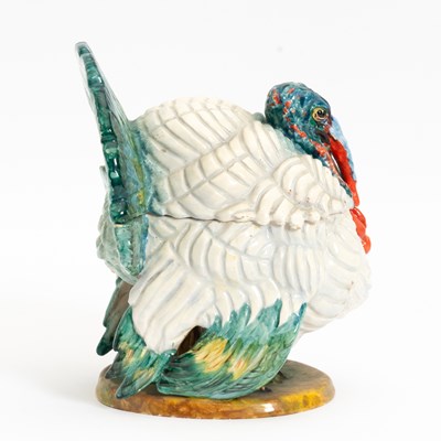 Lot 39 - Italian Glazed Ceramic Turkey Form Tureen