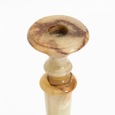 Lot 50 - Pair of Onyx Candlesticks