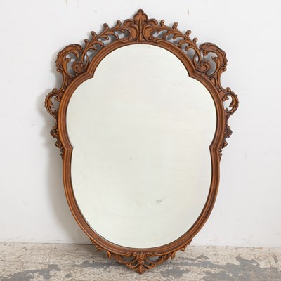 Lot 95 - Carved Mahogany Framed Mirror