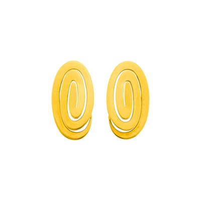 Lot 6 - Bulgari Pair of Gold Earclips