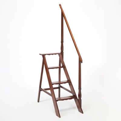 Lot 263 - George III Style Mahogany Library Steps