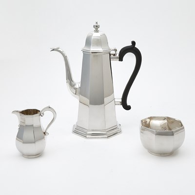 Lot 164 - Elizabeth II Sterling Silver Coffee Service