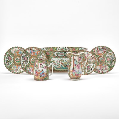 Lot 135 - Group of Chinese Rose Medallion Table Articles