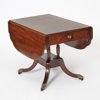 Lot 442 - Classical Mahogany Drop Leaf Table