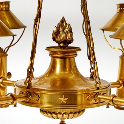 Lot 151 - French Victorian Gilt-Bronze Four Light Chandelier