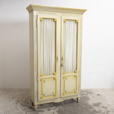 Lot 194 - Neoclassical Style Painted Cabinet