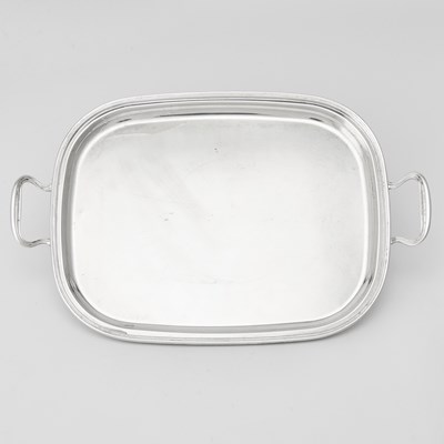 Lot 213 - Italian Silver Two Handled Tray