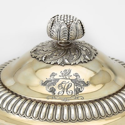 Lot 102 - Anglo-Indian Horse Racing Interest: George III Sterling Silver Gilt Covered Two Handled Cup