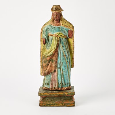 Lot 659 - Spanish Colonial Santo of a Magus or Wise Man