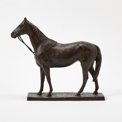 Lot 137 - Japanese Patinated Bronze Figure of a Horse