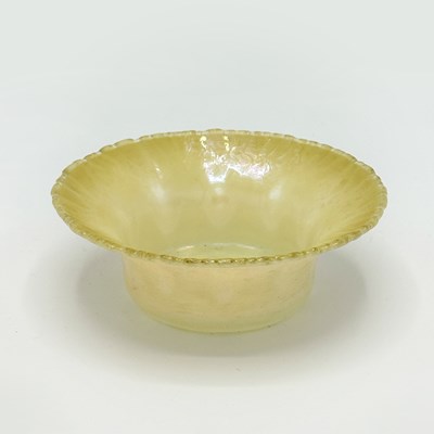 Lot 1094 - Tiffany Yellow Pastel Favrile Glass Dish