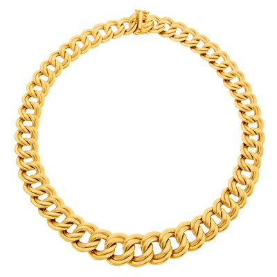 Lot 1188 - Gold Link Collar Necklace