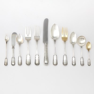 Lot 84 - Gorham Sterling Silver "Chesterfield" Pattern Flatware Service