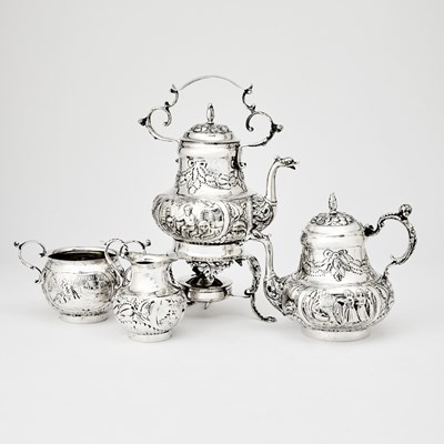 Lot 174 - Dutch Silver Tea Service
