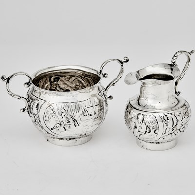 Lot 174 - Dutch Silver Tea Service