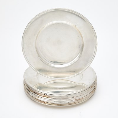 Lot 216 - Norwegian Horse Racing Interest: Set of Twelve Norwegian Silver Chargers