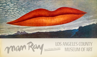 Lot 46 - An inscribed copy of Man Ray's poster for the Los Angeles County Museum of Art