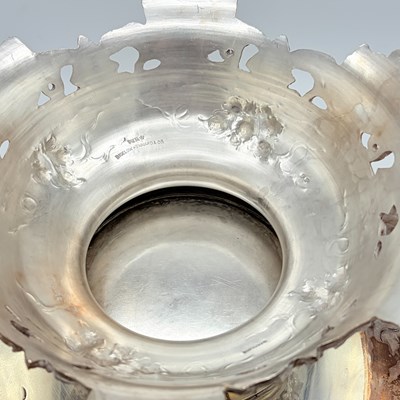 Lot 1132 - American Sterling Silver Punch Bowl, Ladle, Cups, and Stand