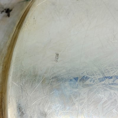 Lot 1132 - American Sterling Silver Punch Bowl, Ladle, Cups, and Stand
