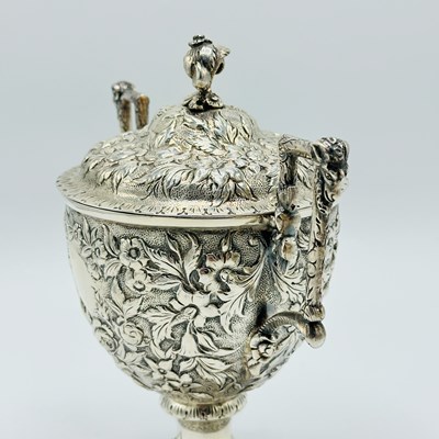 Lot 1133 - Assembled American Silver Repousse Tea and Coffee Service