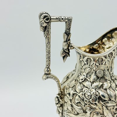 Lot 1133 - Assembled American Silver Repousse Tea and Coffee Service