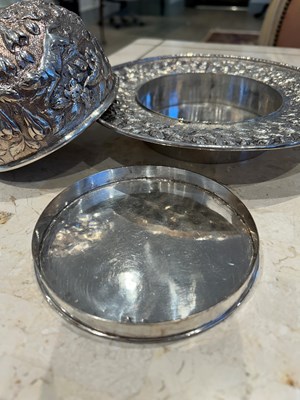 Lot 1133 - Assembled American Silver Repousse Tea and Coffee Service