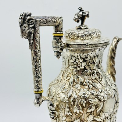Lot 1133 - Assembled American Silver Repousse Tea and Coffee Service
