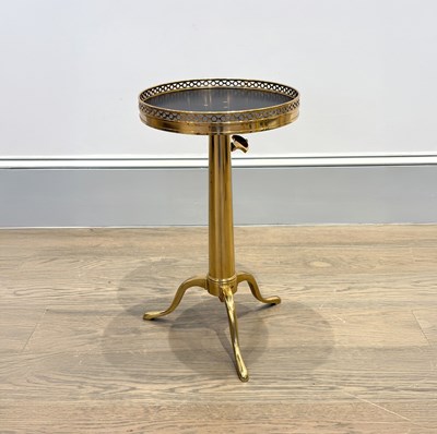 Lot 1073 - Brass Telescoping Side Table