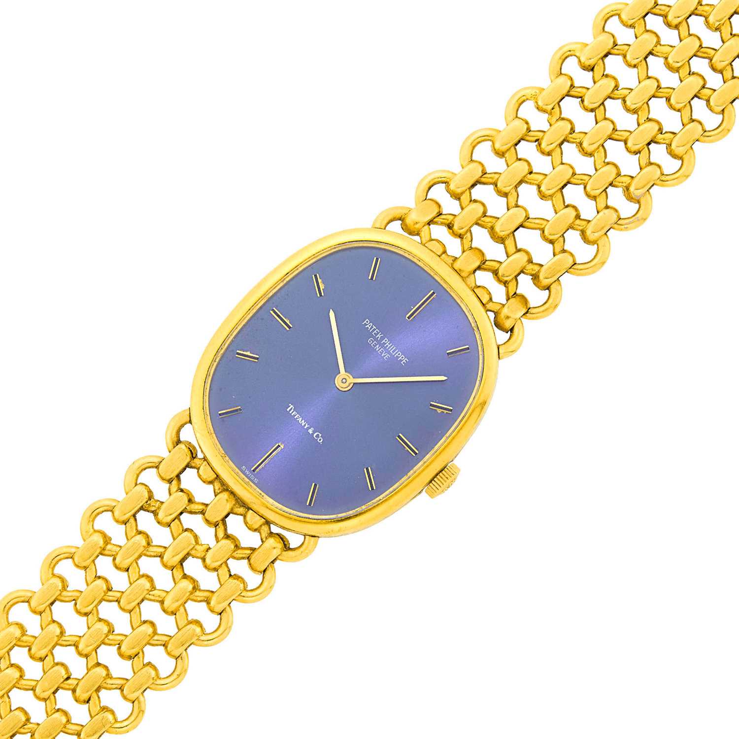 Lot 84 - Patek Philippe Gentleman's Gold 'Golden Ellipse' Wristwatch, Retailed by Tiffany & Co., Ref. 3648/1