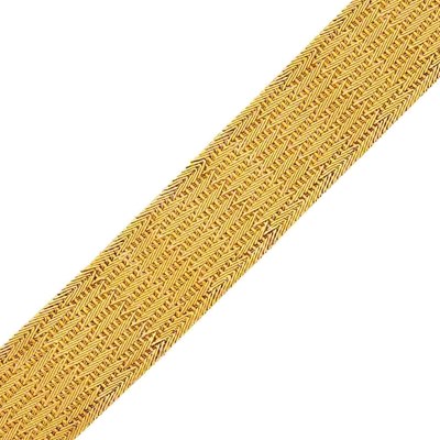 Lot 98 - Wide Woven Rose Gold Mesh Bracelet