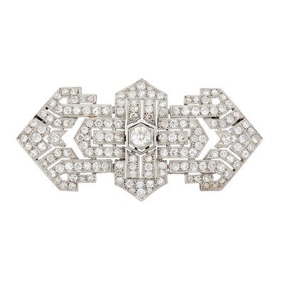 Lot 162 - Platinum and Diamond Brooch