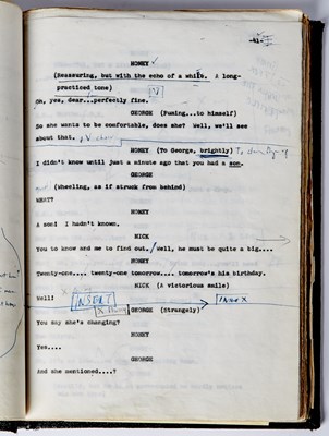 Lot 258 - The director's annotated script from the premiere of Who's Afraid of Virginia Woolf?