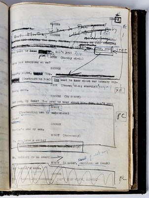 Lot 258 - The director's annotated script from the premiere of Who's Afraid of Virginia Woolf?