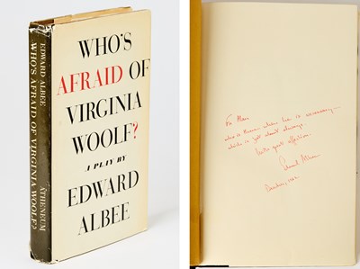Lot Who's Afraid of Virginia Woolf? inscribed to Alan Schneider