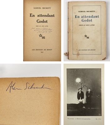 Lot 27 - The Director's copy of the first edition of Samuel Beckett's Waiting for Godot, inscribed by Beckett