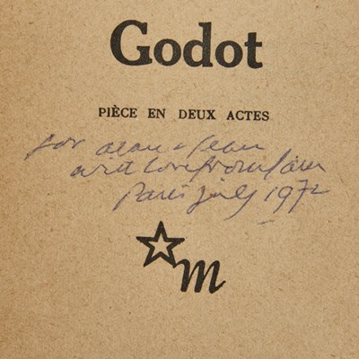 Lot 27 - The Director's copy of the first edition of Samuel Beckett's Waiting for Godot, inscribed by Beckett