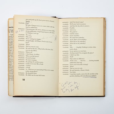 Lot 28 - Director Alan Schneider's annotated working copy of Waiting for Godot