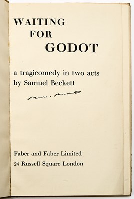 Lot 30 - The rare first English edition of Waiting for Godot, signed