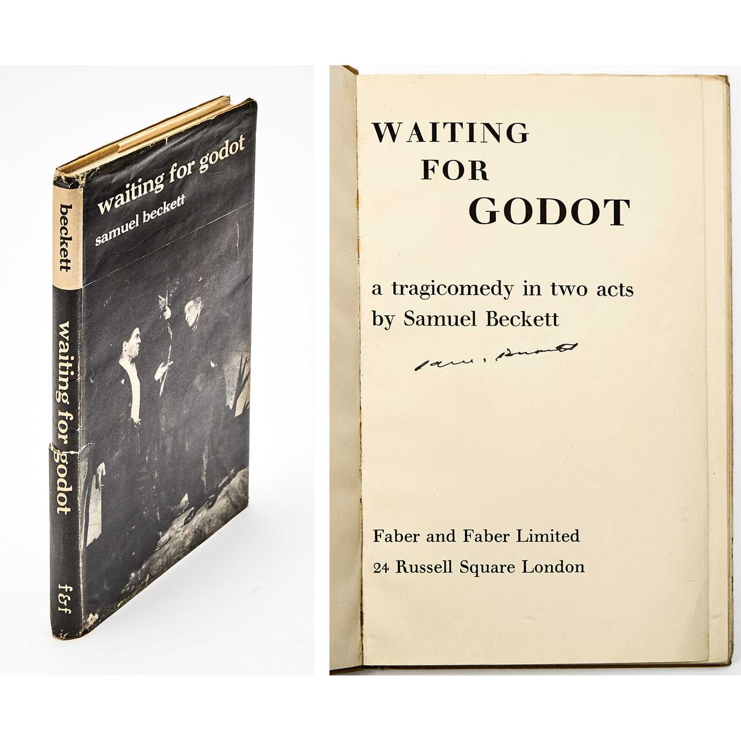 Lot 30 - The rare first English edition of Waiting for Godot, signed