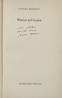Lot 32 - An early German edition of Waiting for Godot inscribed by Beckett