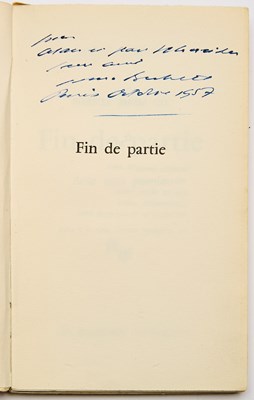 Lot 35 - Endgame inscribed from Samuel Beckett to the play's first American director Alan Schneider